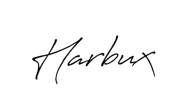 Harbux stylish signature style. Best Handwritten Sign (Antro_Vectra_Bolder) for my name. Handwritten Signature Collection Ideas for my name Harbux. Harbux signature style 7 images and pictures png