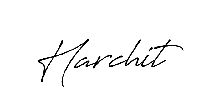 How to make Harchit name signature. Use Antro_Vectra_Bolder style for creating short signs online. This is the latest handwritten sign. Harchit signature style 7 images and pictures png