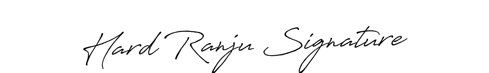 Once you've used our free online signature maker to create your best signature Antro_Vectra_Bolder style, it's time to enjoy all of the benefits that Hard Ranju Signature name signing documents. Hard Ranju Signature signature style 7 images and pictures png