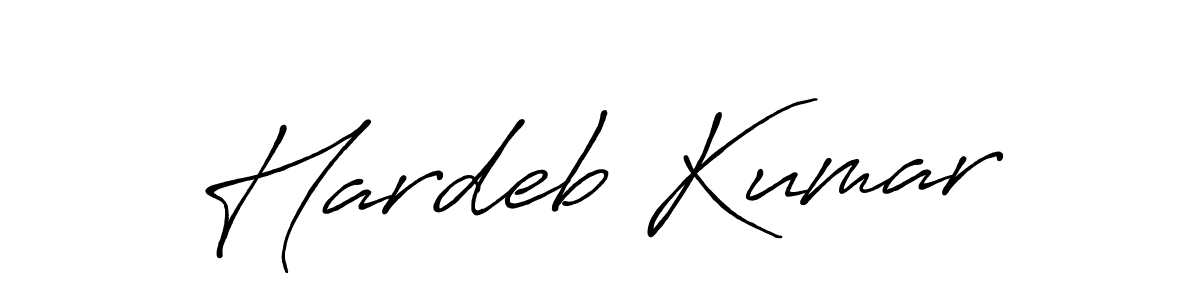 How to make Hardeb Kumar signature? Antro_Vectra_Bolder is a professional autograph style. Create handwritten signature for Hardeb Kumar name. Hardeb Kumar signature style 7 images and pictures png