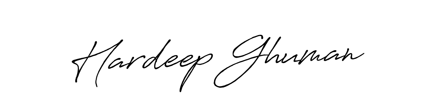 How to make Hardeep Ghuman signature? Antro_Vectra_Bolder is a professional autograph style. Create handwritten signature for Hardeep Ghuman name. Hardeep Ghuman signature style 7 images and pictures png