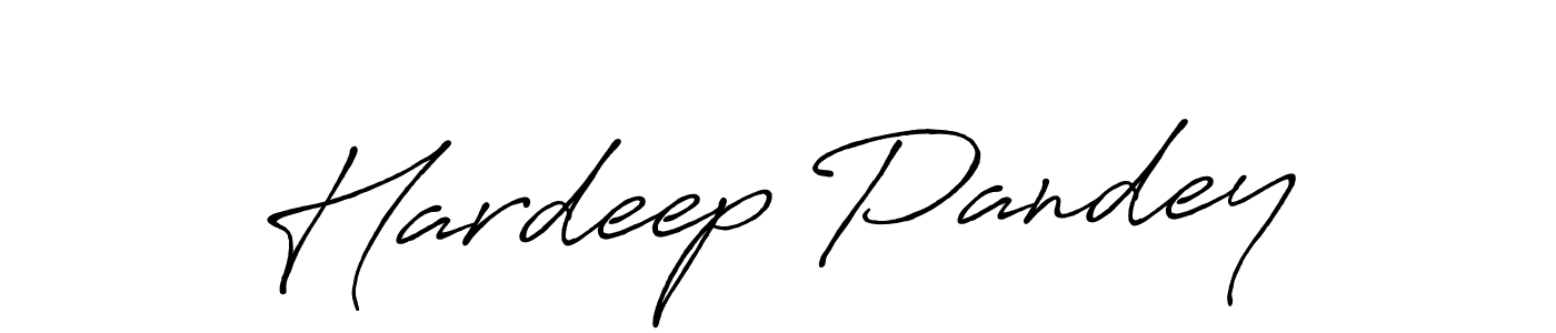 How to make Hardeep Pandey signature? Antro_Vectra_Bolder is a professional autograph style. Create handwritten signature for Hardeep Pandey name. Hardeep Pandey signature style 7 images and pictures png