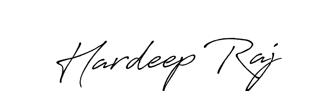 Create a beautiful signature design for name Hardeep Raj. With this signature (Antro_Vectra_Bolder) fonts, you can make a handwritten signature for free. Hardeep Raj signature style 7 images and pictures png