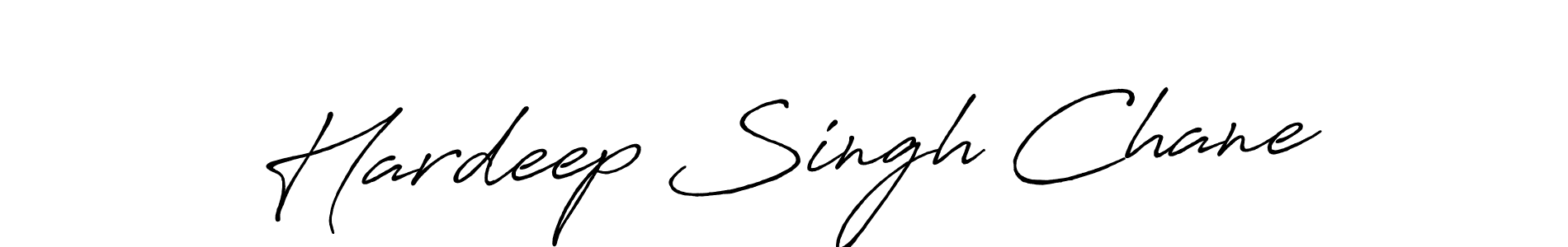 Make a beautiful signature design for name Hardeep Singh Chane. With this signature (Antro_Vectra_Bolder) style, you can create a handwritten signature for free. Hardeep Singh Chane signature style 7 images and pictures png