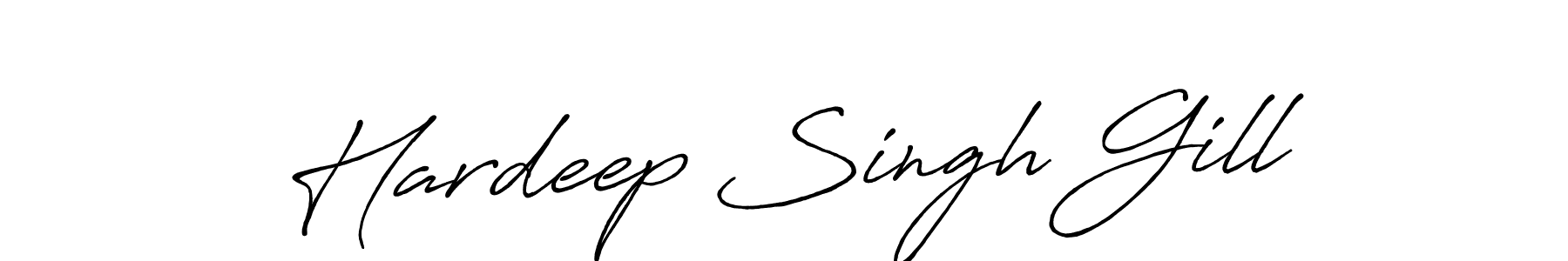 Design your own signature with our free online signature maker. With this signature software, you can create a handwritten (Antro_Vectra_Bolder) signature for name Hardeep Singh Gill. Hardeep Singh Gill signature style 7 images and pictures png