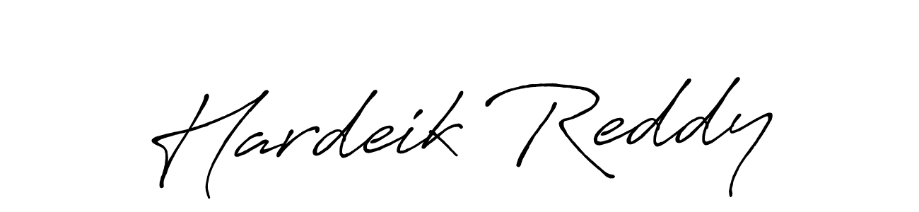 Design your own signature with our free online signature maker. With this signature software, you can create a handwritten (Antro_Vectra_Bolder) signature for name Hardeik Reddy. Hardeik Reddy signature style 7 images and pictures png