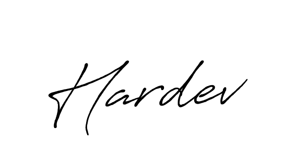 How to make Hardev signature? Antro_Vectra_Bolder is a professional autograph style. Create handwritten signature for Hardev name. Hardev signature style 7 images and pictures png