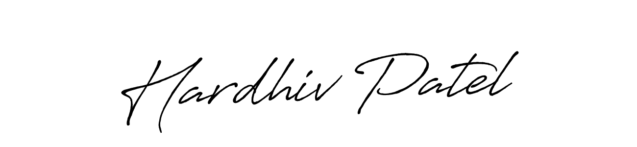 Hardhiv Patel stylish signature style. Best Handwritten Sign (Antro_Vectra_Bolder) for my name. Handwritten Signature Collection Ideas for my name Hardhiv Patel. Hardhiv Patel signature style 7 images and pictures png