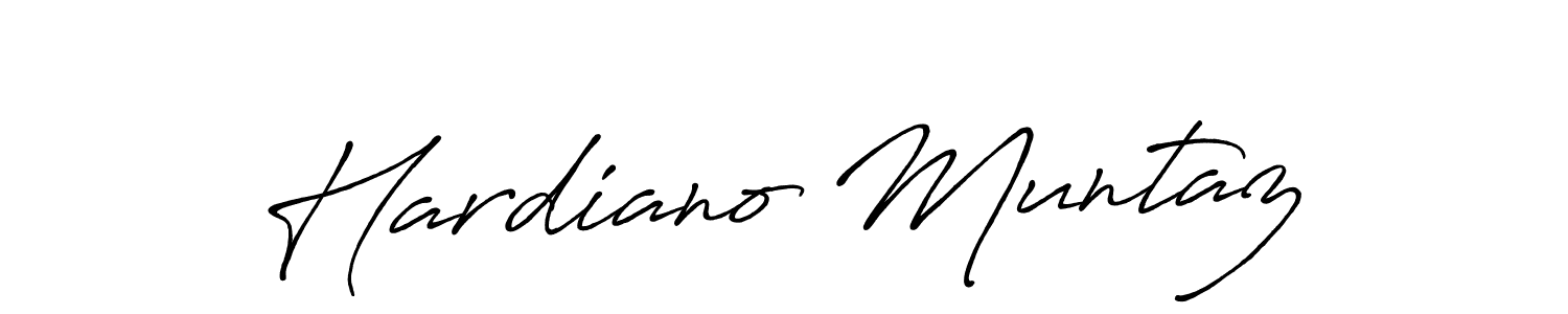 The best way (Antro_Vectra_Bolder) to make a short signature is to pick only two or three words in your name. The name Hardiano Muntaz include a total of six letters. For converting this name. Hardiano Muntaz signature style 7 images and pictures png
