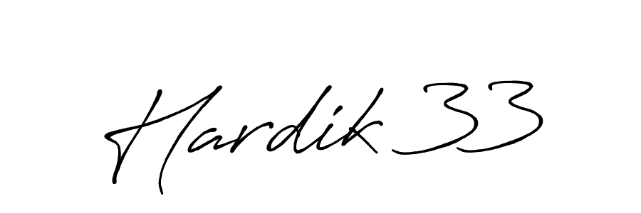 How to make Hardik 33 name signature. Use Antro_Vectra_Bolder style for creating short signs online. This is the latest handwritten sign. Hardik 33 signature style 7 images and pictures png