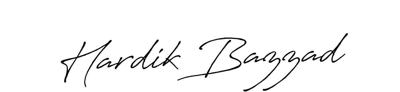 Antro_Vectra_Bolder is a professional signature style that is perfect for those who want to add a touch of class to their signature. It is also a great choice for those who want to make their signature more unique. Get Hardik Bazzad name to fancy signature for free. Hardik Bazzad signature style 7 images and pictures png