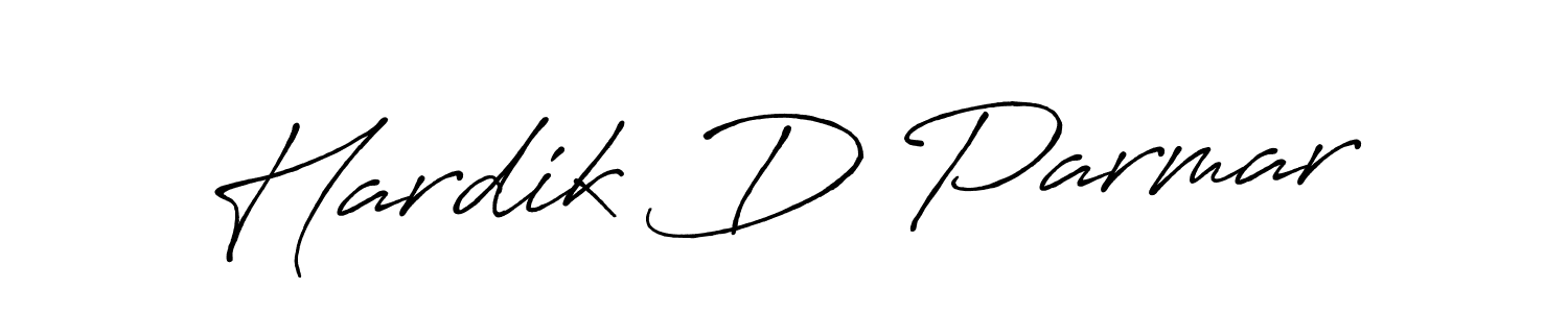 Use a signature maker to create a handwritten signature online. With this signature software, you can design (Antro_Vectra_Bolder) your own signature for name Hardik D Parmar. Hardik D Parmar signature style 7 images and pictures png