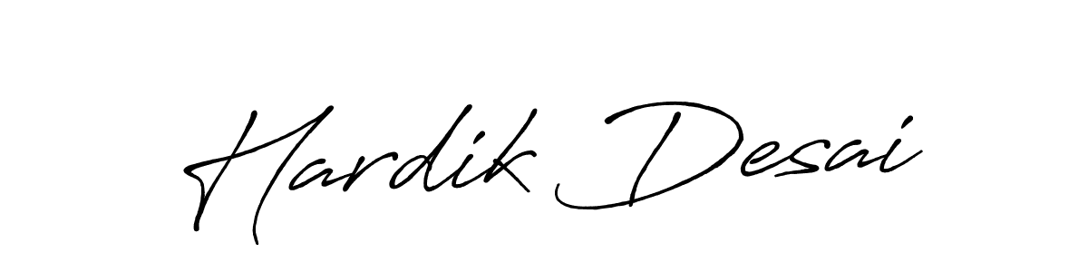 Also You can easily find your signature by using the search form. We will create Hardik Desai name handwritten signature images for you free of cost using Antro_Vectra_Bolder sign style. Hardik Desai signature style 7 images and pictures png