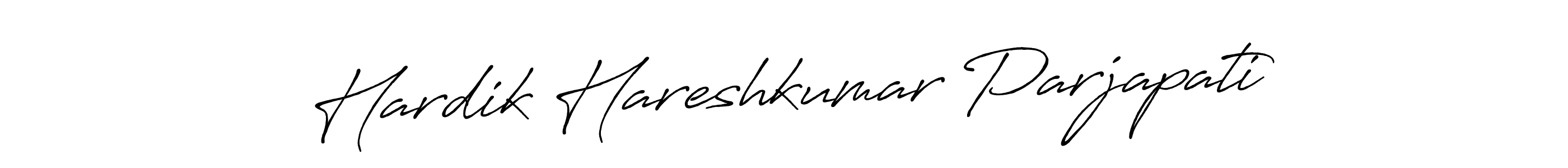 Design your own signature with our free online signature maker. With this signature software, you can create a handwritten (Antro_Vectra_Bolder) signature for name Hardik Hareshkumar Parjapati. Hardik Hareshkumar Parjapati signature style 7 images and pictures png