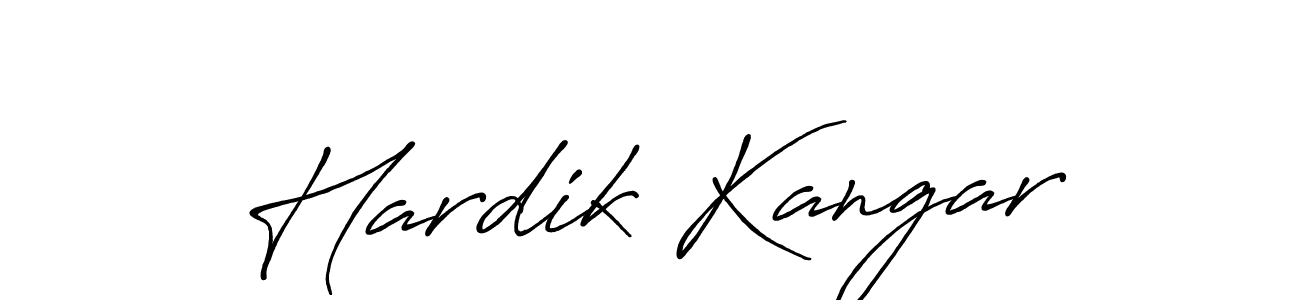 Once you've used our free online signature maker to create your best signature Antro_Vectra_Bolder style, it's time to enjoy all of the benefits that Hardik Kangar name signing documents. Hardik Kangar signature style 7 images and pictures png