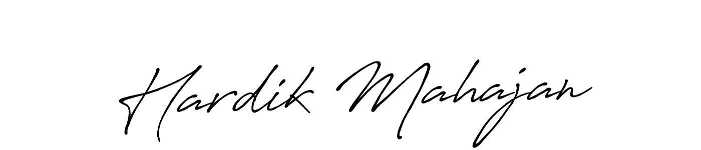 Also we have Hardik Mahajan name is the best signature style. Create professional handwritten signature collection using Antro_Vectra_Bolder autograph style. Hardik Mahajan signature style 7 images and pictures png