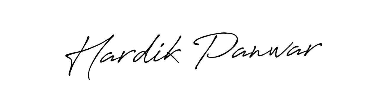 Hardik Panwar stylish signature style. Best Handwritten Sign (Antro_Vectra_Bolder) for my name. Handwritten Signature Collection Ideas for my name Hardik Panwar. Hardik Panwar signature style 7 images and pictures png