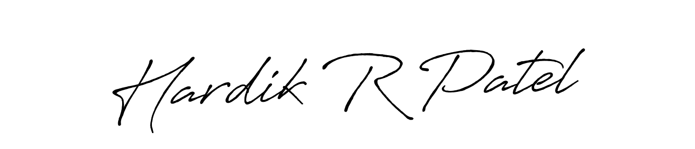 if you are searching for the best signature style for your name Hardik R Patel. so please give up your signature search. here we have designed multiple signature styles  using Antro_Vectra_Bolder. Hardik R Patel signature style 7 images and pictures png