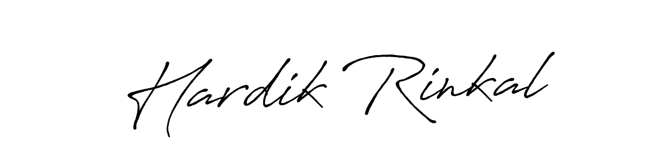 Antro_Vectra_Bolder is a professional signature style that is perfect for those who want to add a touch of class to their signature. It is also a great choice for those who want to make their signature more unique. Get Hardik Rinkal name to fancy signature for free. Hardik Rinkal signature style 7 images and pictures png