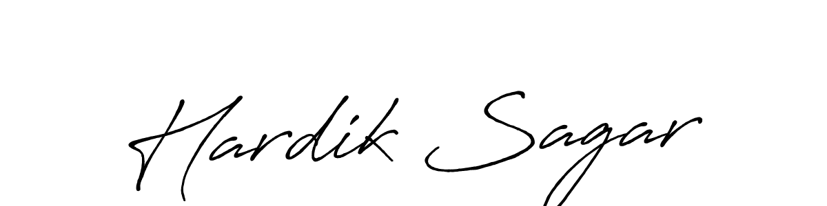 It looks lik you need a new signature style for name Hardik Sagar. Design unique handwritten (Antro_Vectra_Bolder) signature with our free signature maker in just a few clicks. Hardik Sagar signature style 7 images and pictures png