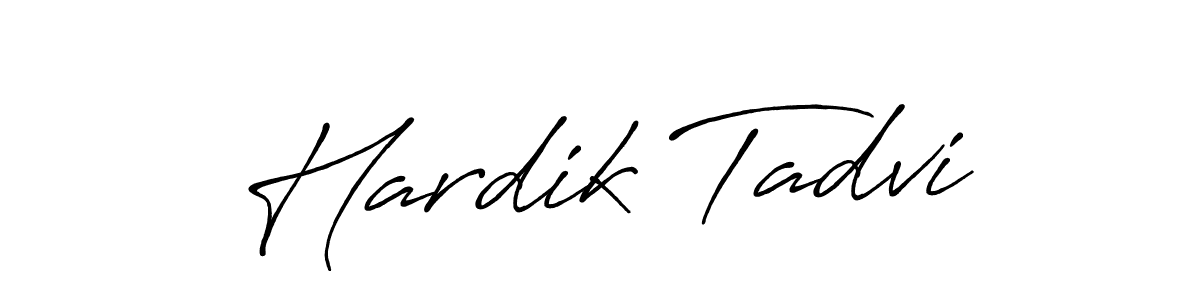 This is the best signature style for the Hardik Tadvi name. Also you like these signature font (Antro_Vectra_Bolder). Mix name signature. Hardik Tadvi signature style 7 images and pictures png