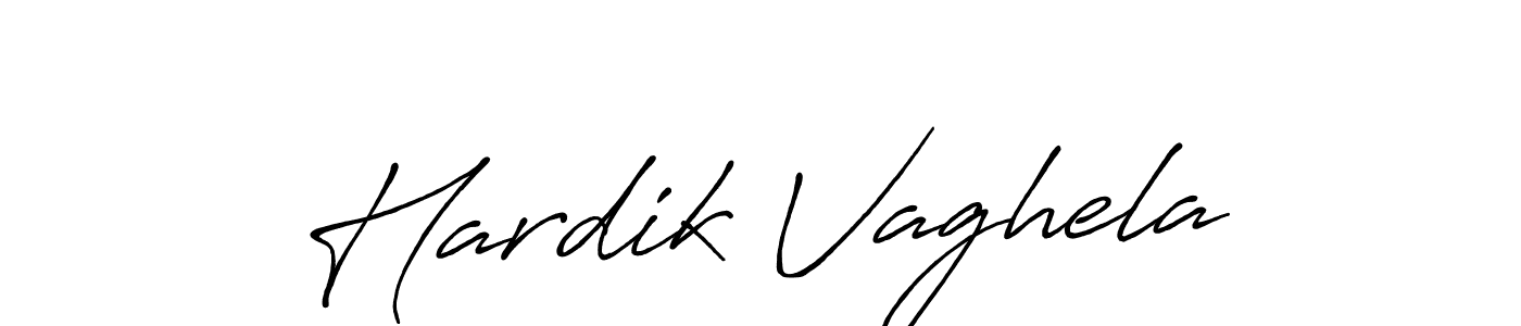 How to make Hardik Vaghela signature? Antro_Vectra_Bolder is a professional autograph style. Create handwritten signature for Hardik Vaghela name. Hardik Vaghela signature style 7 images and pictures png