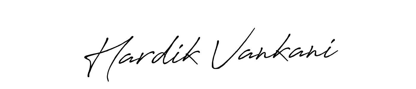 This is the best signature style for the Hardik Vankani name. Also you like these signature font (Antro_Vectra_Bolder). Mix name signature. Hardik Vankani signature style 7 images and pictures png