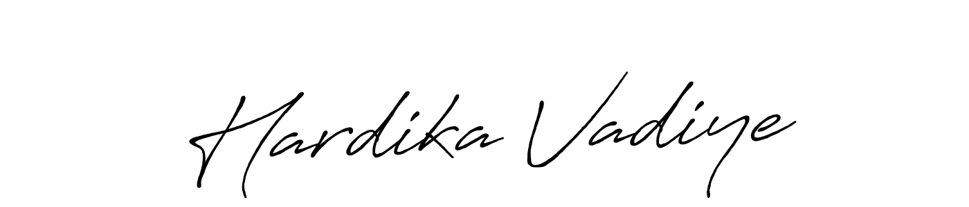 Also we have Hardika Vadiye name is the best signature style. Create professional handwritten signature collection using Antro_Vectra_Bolder autograph style. Hardika Vadiye signature style 7 images and pictures png