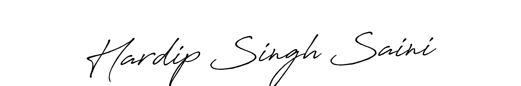 Make a beautiful signature design for name Hardip Singh Saini. With this signature (Antro_Vectra_Bolder) style, you can create a handwritten signature for free. Hardip Singh Saini signature style 7 images and pictures png