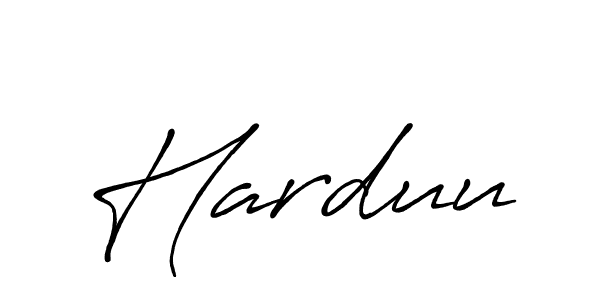 Similarly Antro_Vectra_Bolder is the best handwritten signature design. Signature creator online .You can use it as an online autograph creator for name Harduu. Harduu signature style 7 images and pictures png