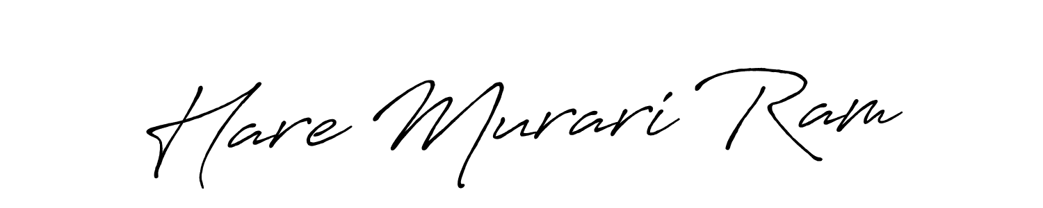 Also You can easily find your signature by using the search form. We will create Hare Murari Ram name handwritten signature images for you free of cost using Antro_Vectra_Bolder sign style. Hare Murari Ram signature style 7 images and pictures png