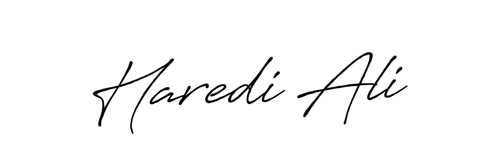Design your own signature with our free online signature maker. With this signature software, you can create a handwritten (Antro_Vectra_Bolder) signature for name Haredi Ali. Haredi Ali signature style 7 images and pictures png