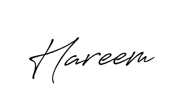 Design your own signature with our free online signature maker. With this signature software, you can create a handwritten (Antro_Vectra_Bolder) signature for name Hareem. Hareem signature style 7 images and pictures png