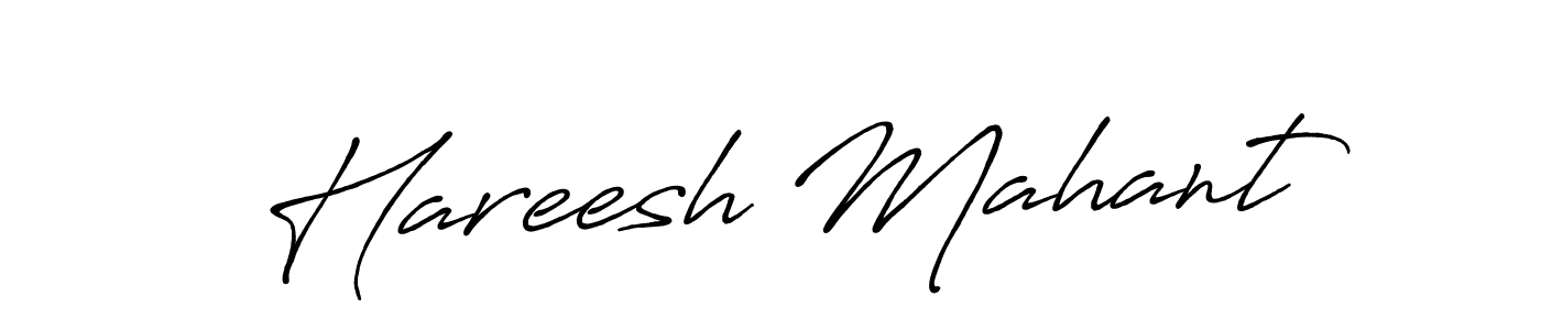 Design your own signature with our free online signature maker. With this signature software, you can create a handwritten (Antro_Vectra_Bolder) signature for name Hareesh Mahant. Hareesh Mahant signature style 7 images and pictures png