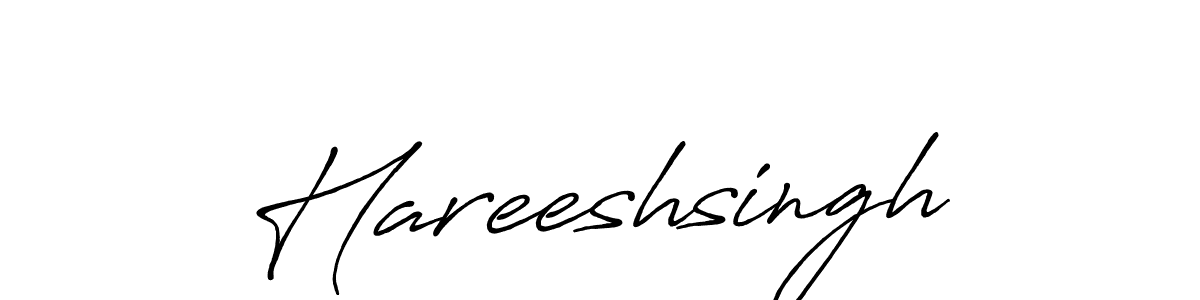 Use a signature maker to create a handwritten signature online. With this signature software, you can design (Antro_Vectra_Bolder) your own signature for name Hareeshsingh. Hareeshsingh signature style 7 images and pictures png