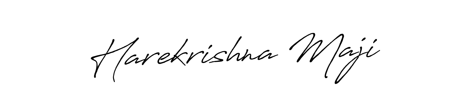 Harekrishna Maji stylish signature style. Best Handwritten Sign (Antro_Vectra_Bolder) for my name. Handwritten Signature Collection Ideas for my name Harekrishna Maji. Harekrishna Maji signature style 7 images and pictures png