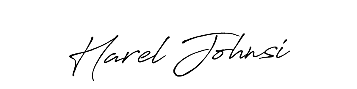 Harel Johnsi stylish signature style. Best Handwritten Sign (Antro_Vectra_Bolder) for my name. Handwritten Signature Collection Ideas for my name Harel Johnsi. Harel Johnsi signature style 7 images and pictures png