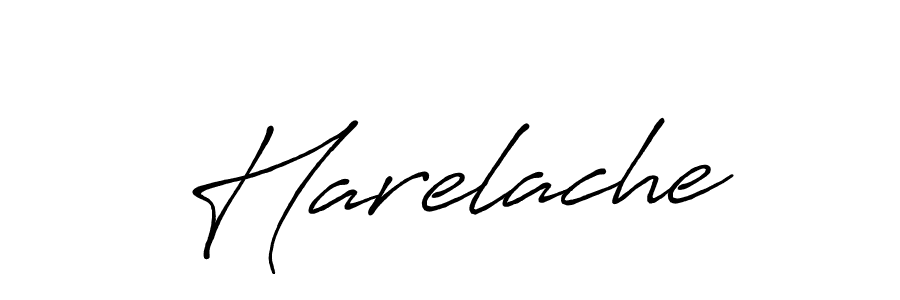 How to make Harelache name signature. Use Antro_Vectra_Bolder style for creating short signs online. This is the latest handwritten sign. Harelache signature style 7 images and pictures png