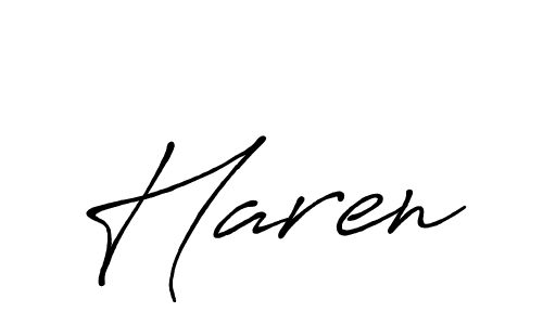 The best way (Antro_Vectra_Bolder) to make a short signature is to pick only two or three words in your name. The name Haren include a total of six letters. For converting this name. Haren signature style 7 images and pictures png