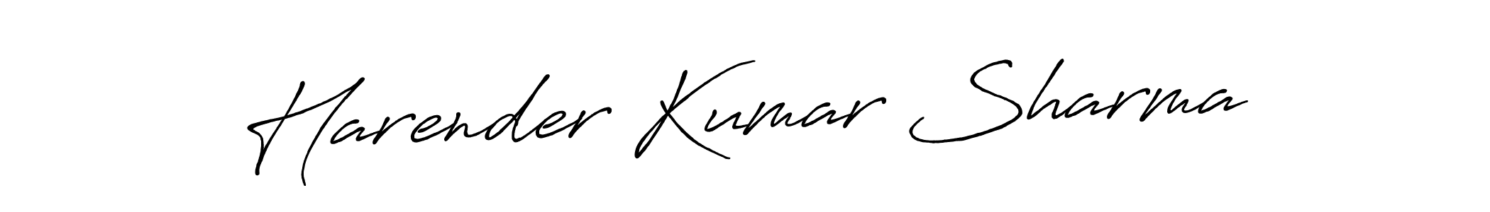 Harender Kumar Sharma stylish signature style. Best Handwritten Sign (Antro_Vectra_Bolder) for my name. Handwritten Signature Collection Ideas for my name Harender Kumar Sharma. Harender Kumar Sharma signature style 7 images and pictures png