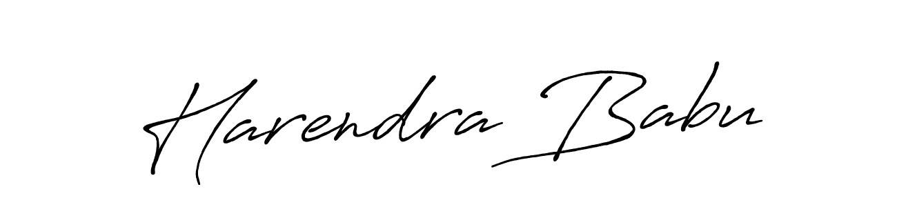 Also we have Harendra Babu name is the best signature style. Create professional handwritten signature collection using Antro_Vectra_Bolder autograph style. Harendra Babu signature style 7 images and pictures png