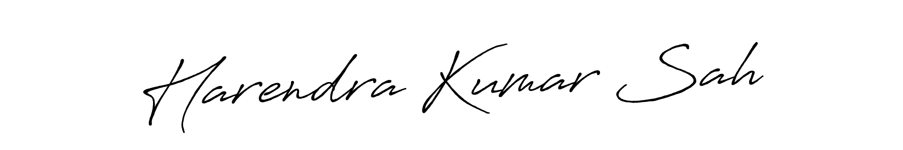 Design your own signature with our free online signature maker. With this signature software, you can create a handwritten (Antro_Vectra_Bolder) signature for name Harendra Kumar Sah. Harendra Kumar Sah signature style 7 images and pictures png