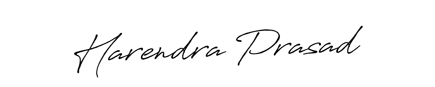 Use a signature maker to create a handwritten signature online. With this signature software, you can design (Antro_Vectra_Bolder) your own signature for name Harendra Prasad. Harendra Prasad signature style 7 images and pictures png