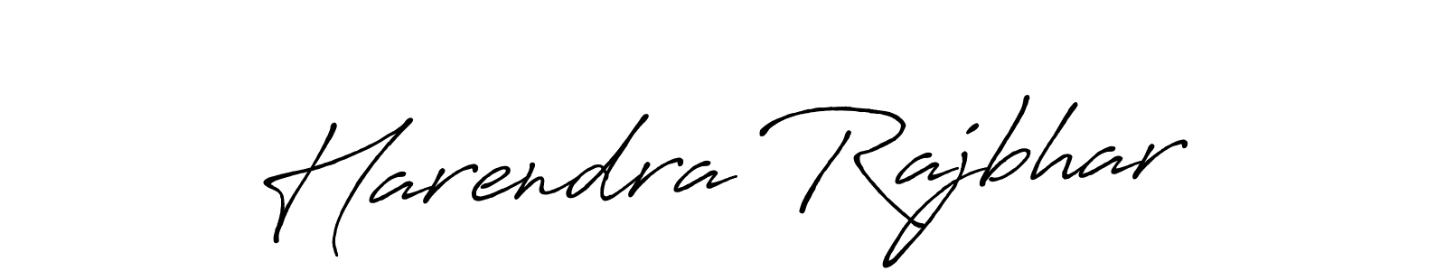 Make a beautiful signature design for name Harendra Rajbhar. With this signature (Antro_Vectra_Bolder) style, you can create a handwritten signature for free. Harendra Rajbhar signature style 7 images and pictures png