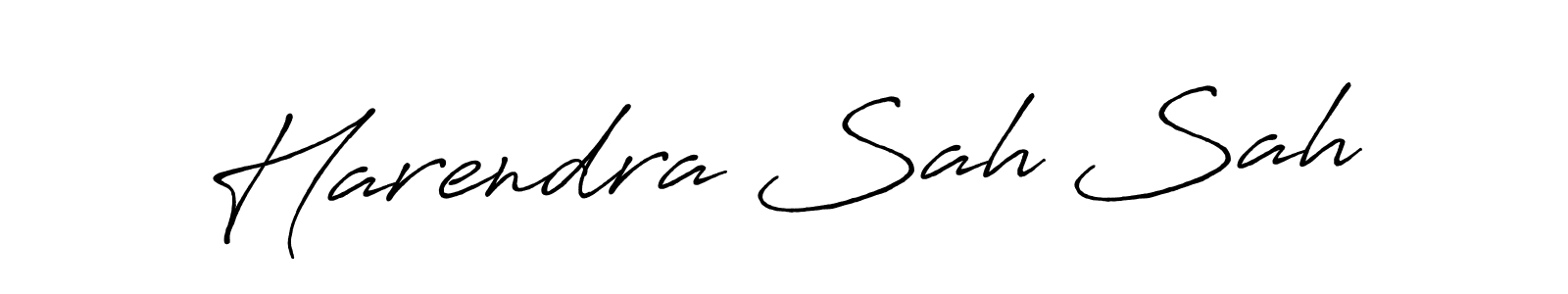 You should practise on your own different ways (Antro_Vectra_Bolder) to write your name (Harendra Sah Sah) in signature. don't let someone else do it for you. Harendra Sah Sah signature style 7 images and pictures png