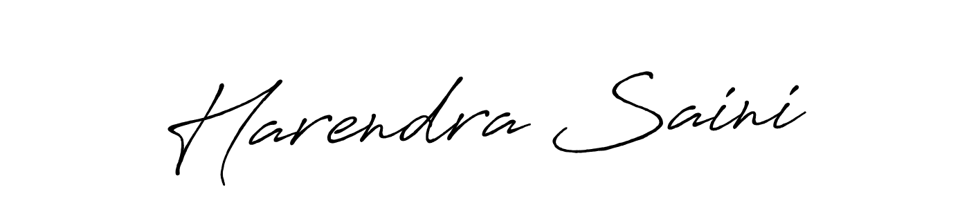 Harendra Saini stylish signature style. Best Handwritten Sign (Antro_Vectra_Bolder) for my name. Handwritten Signature Collection Ideas for my name Harendra Saini. Harendra Saini signature style 7 images and pictures png