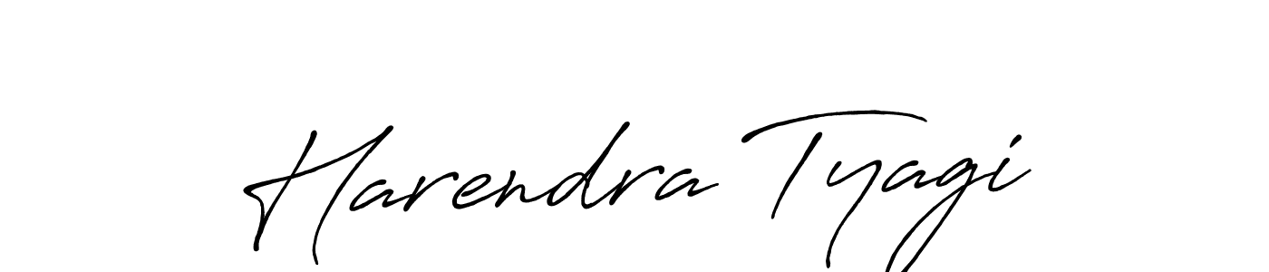 Design your own signature with our free online signature maker. With this signature software, you can create a handwritten (Antro_Vectra_Bolder) signature for name Harendra Tyagi. Harendra Tyagi signature style 7 images and pictures png