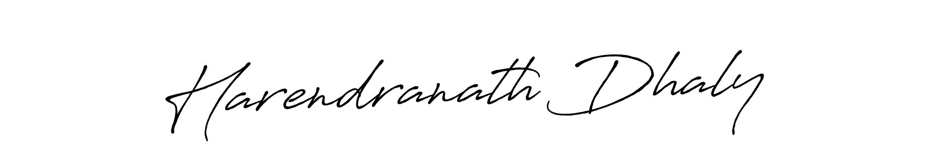 Make a beautiful signature design for name Harendranath Dhaly. With this signature (Antro_Vectra_Bolder) style, you can create a handwritten signature for free. Harendranath Dhaly signature style 7 images and pictures png