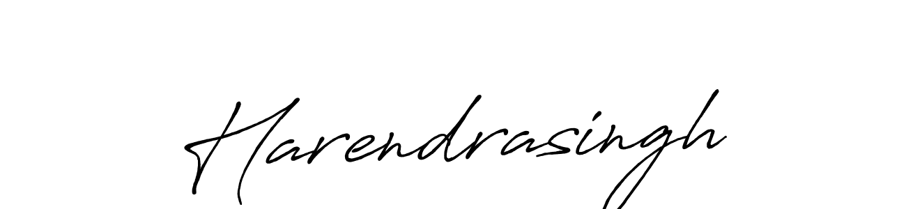 Also we have Harendrasingh name is the best signature style. Create professional handwritten signature collection using Antro_Vectra_Bolder autograph style. Harendrasingh signature style 7 images and pictures png