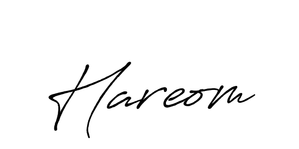 Make a beautiful signature design for name Hareom. With this signature (Antro_Vectra_Bolder) style, you can create a handwritten signature for free. Hareom signature style 7 images and pictures png